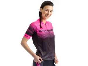Crussis Crop Top dámský dlouhý rukáv BLACK OMBRE L