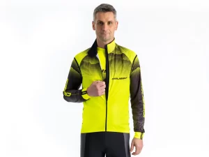 Crussis Cyklistická vesta pánská žlutá/černá 3XL