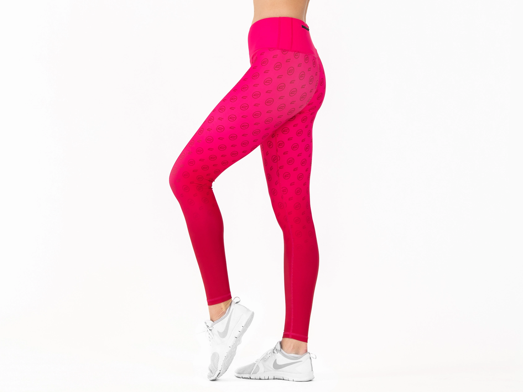Crussis Legíny s vysokým pasem dámské PINK OMBRE L