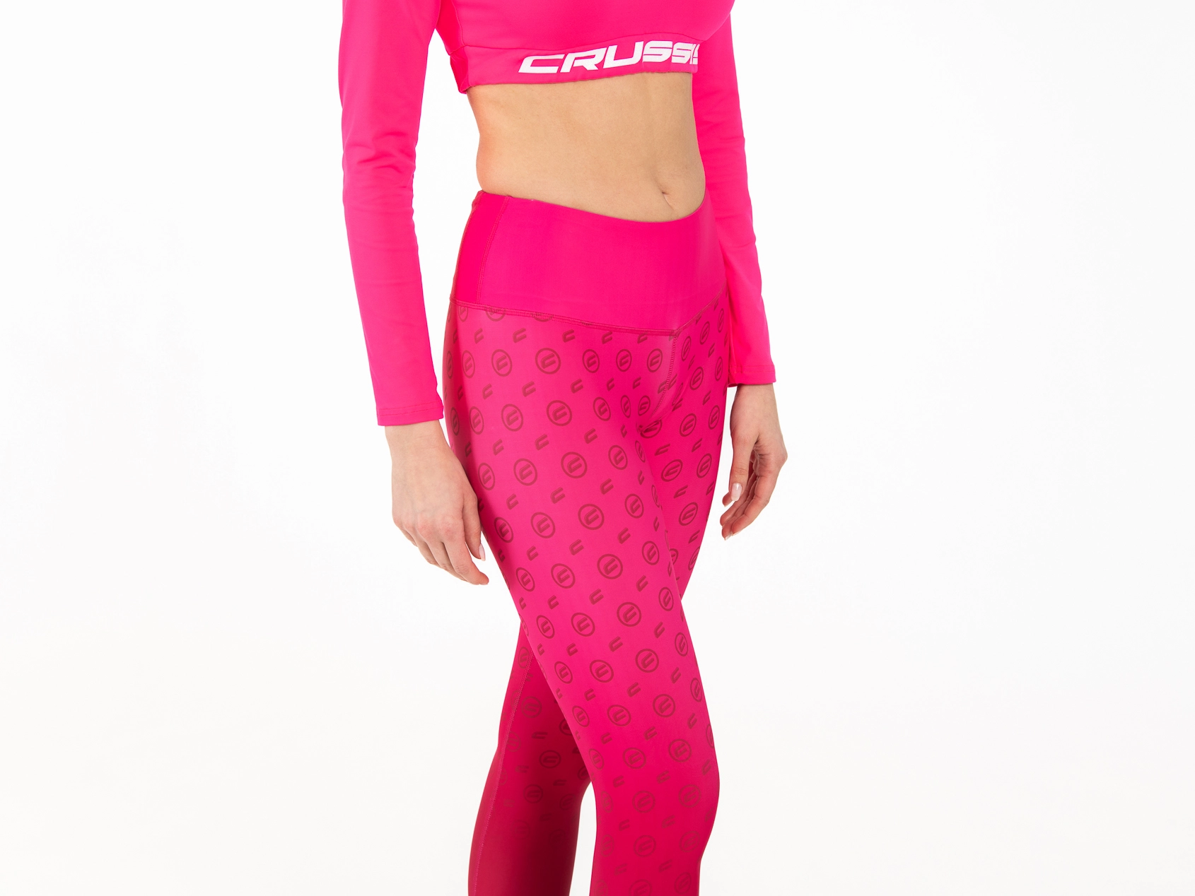 Crussis Legíny s vysokým pasem dámské PINK OMBRE L - Obrázek 2