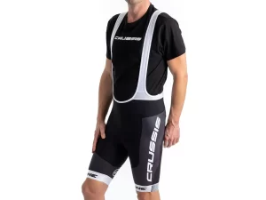 Crussis Cyklistické kraťasy se šlemi – ONE pánské černá/bílá 4XL