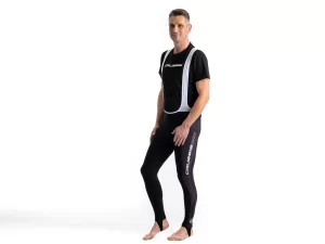 Crussis Cyklistické kalhoty se šlemi – ONE pánské černá/bílá 4XL