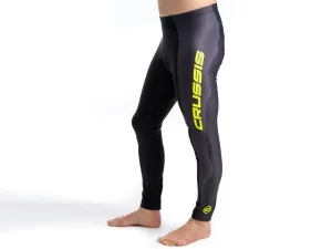 Crussis Elastické kalhoty pánské černá/žlutá 4XL