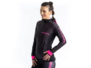 Crussis Mikina dámská černá/růžová L