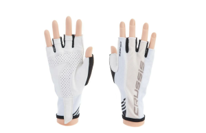 Crussis Cyklistické rukavice černá/bílá XL