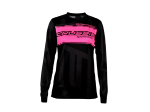 Crussis Triko pánské dlouhý rukáv černé/žluté fluo XS