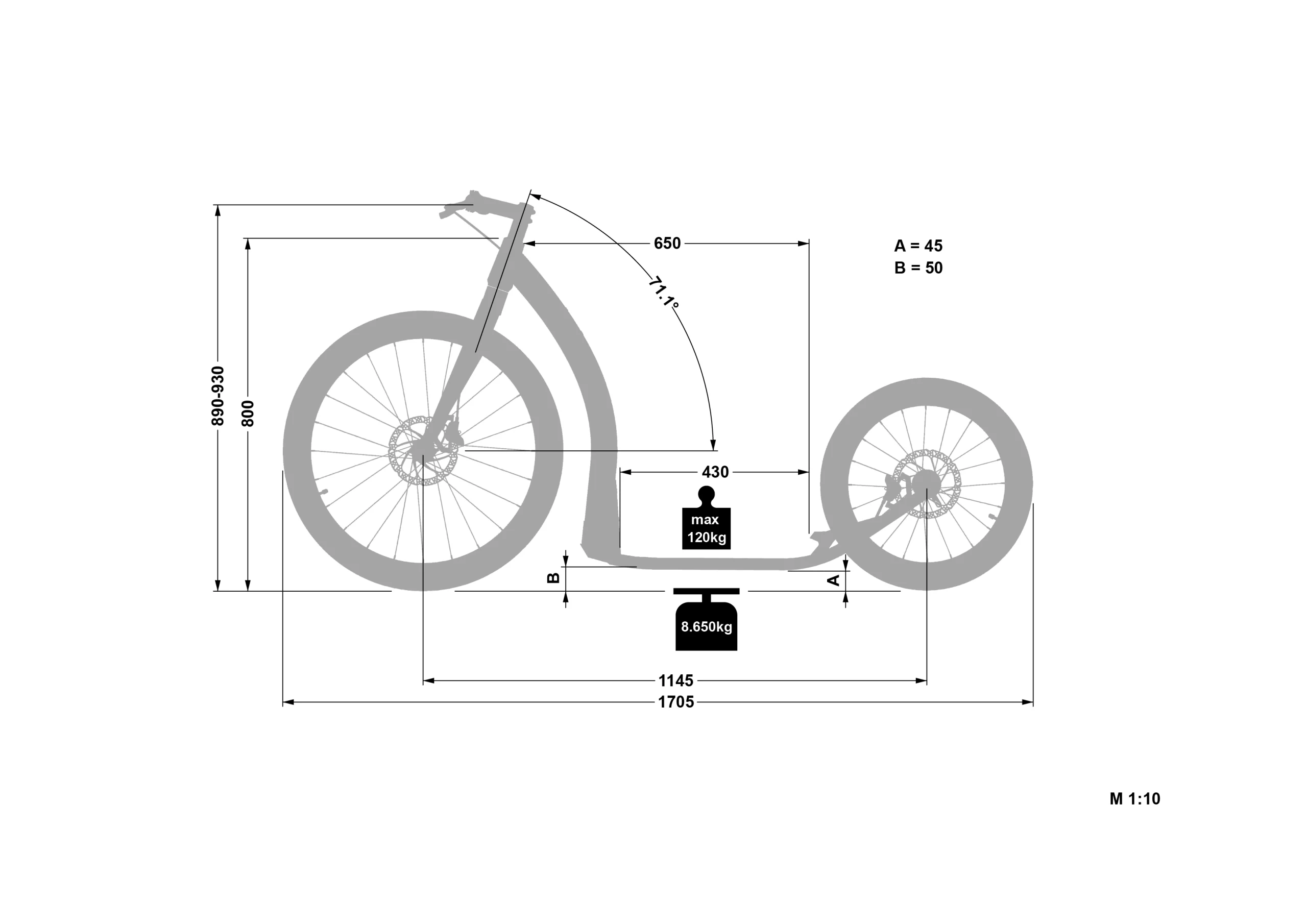 Crussis koloběžka Cobra Sport 4.2-4 bílá/červená - Obrázek 9