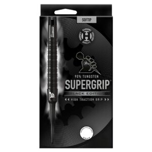 Harrows Šipky Harrows Supergrip Black Edition 90% soft 20g - Supergrip 90 Black E. soft 20g