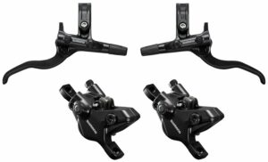 Shimano Brzda kotoučová Shimano Deore MT410 přední a zadní komplet bez kotoučů J-kit v krabičce, přestavbová sada hydraulických brzd - Brzda kotouč Shimano MT410