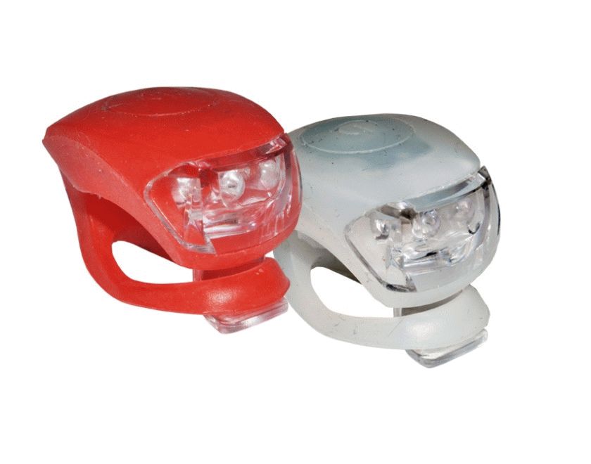 Blikačky MAX1 FROG 2LED sada bílá/červená 2ks P+Z - Blikačky MAX1 FROG 2LED sada