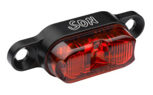 SON Rear Light rack mount - černá / červená - 50mm spacing