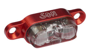 SON Rear Light rack mount - červená / čirá - 50mm spacing