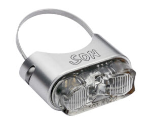 SON Rear Light seatpost mount - stříbrná / čirá - for Ø 26 to 31.8mm