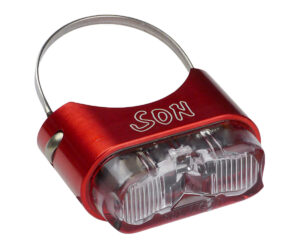 SON Rear Light seatpost mount - červená / čirá - for Ø 26 to 31.8mm