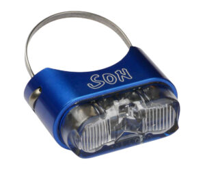 SON Rear Light seatpost mount - modrá / čirá - for Ø 26 to 31.8mm