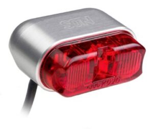 SON Rear Light rack tube mount - stříbrná / červená