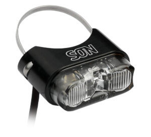 SON Rear Light DC seatpost mount - černá / čirá - for Ø 26 to 31.8mm