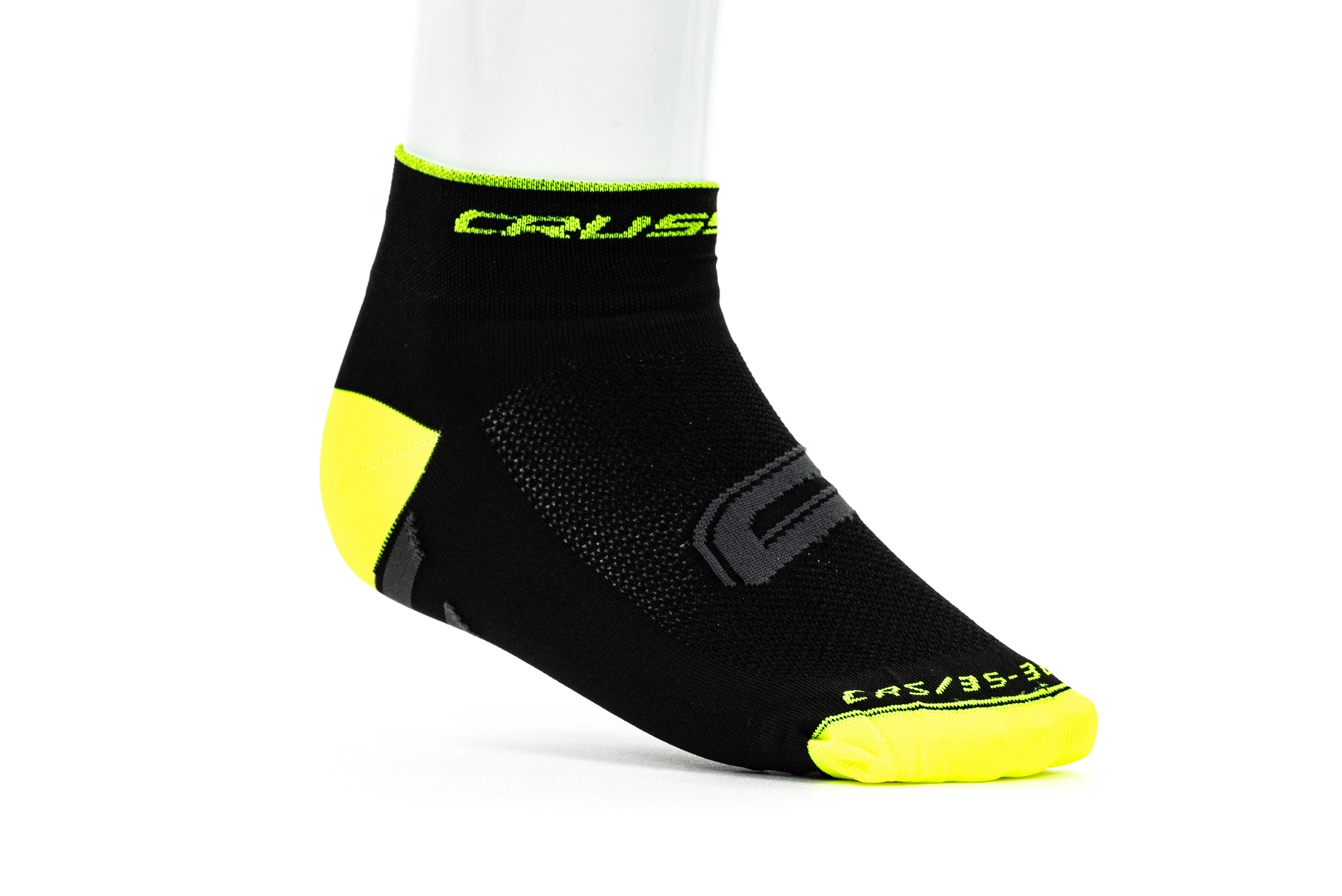 Crussis Cyklistické ponožky černo/žluté 43-45