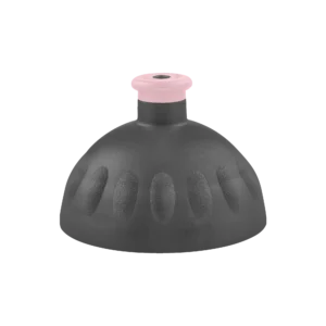 Víčko černé/zátka růžová 700