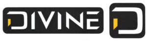 Samolepka DIVINE + logo – velká černá
