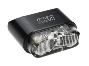 SON Rear Light for mudguard mount - wide - černá/čirá