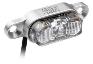 SON Rear Light rack mount - stříbrná/čirá