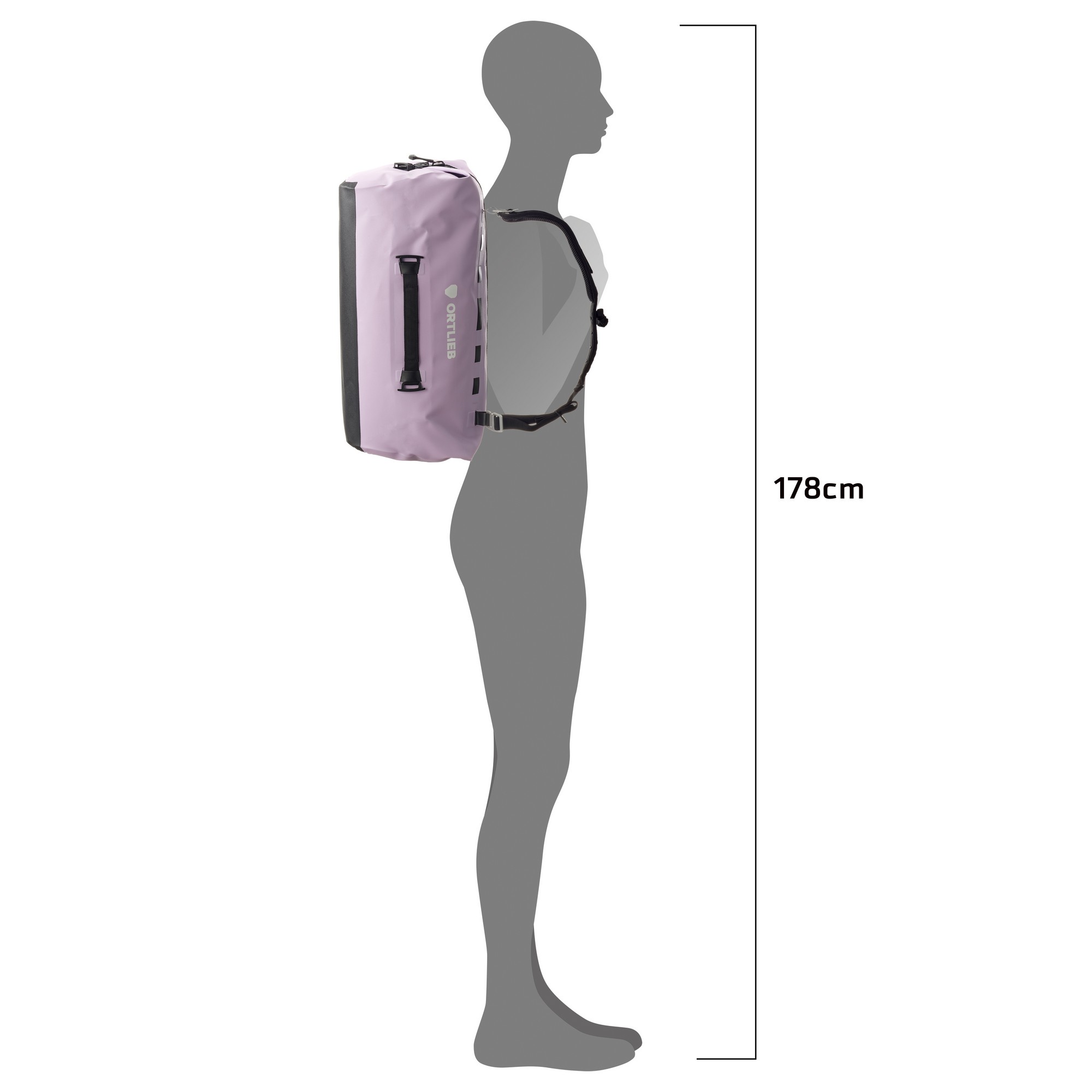 ORTLIEB Duffle 40L ZIP - lavender - Obrázek 3