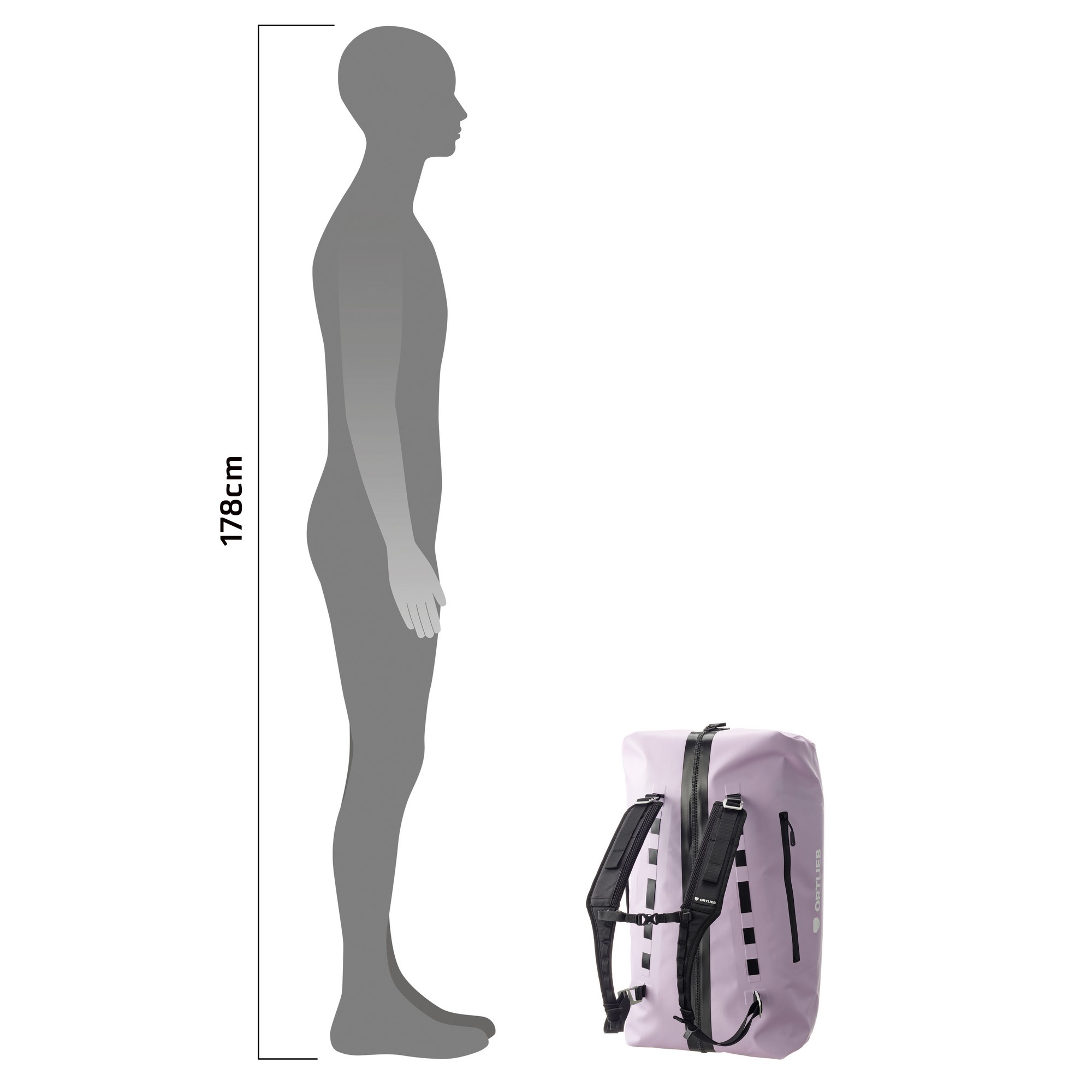 ORTLIEB Duffle 60L ZIP - lavender - Obrázek 2