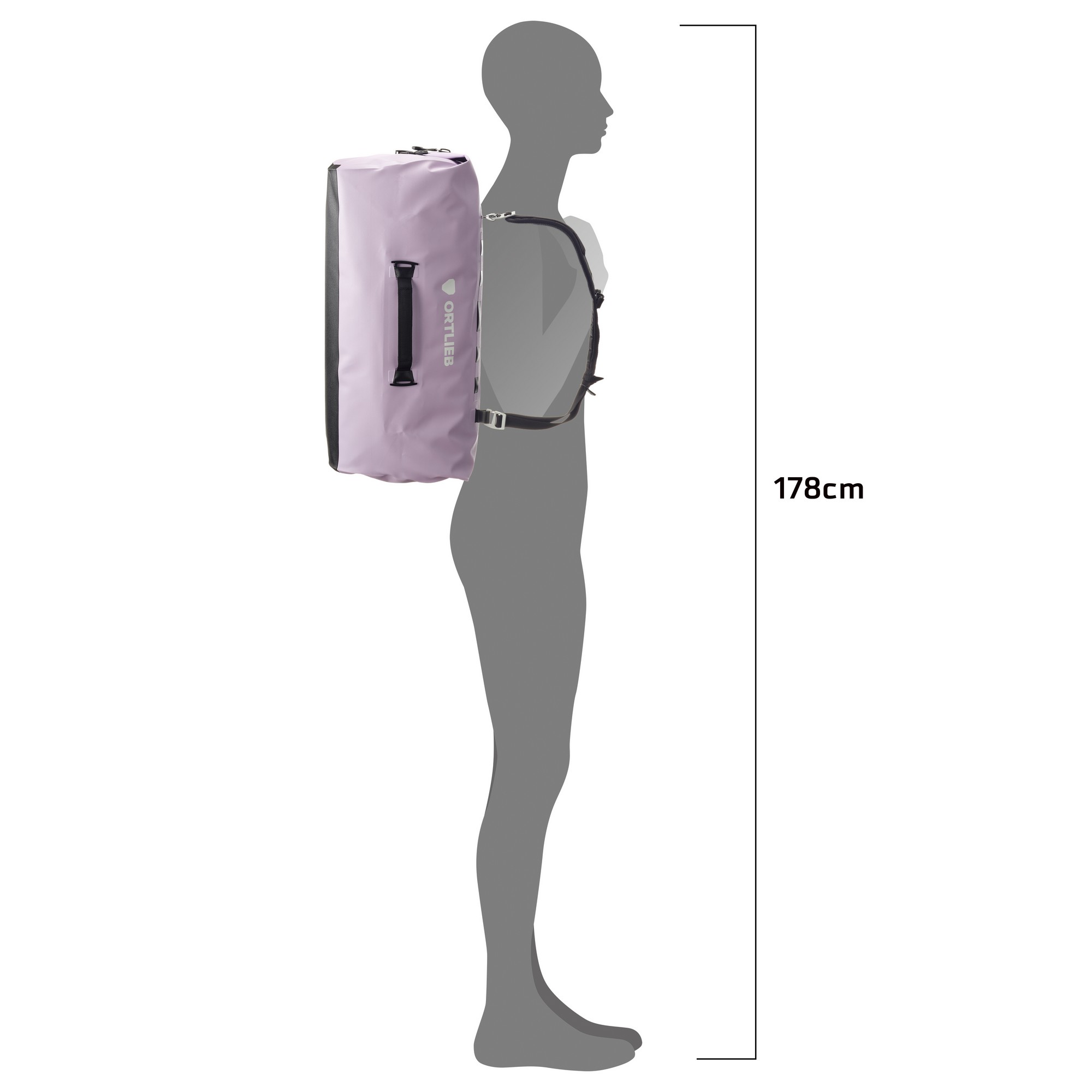 ORTLIEB Duffle 60L ZIP - lavender - Obrázek 3