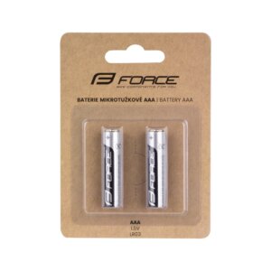 baterie FORCE mikrotužkové AAA / 1,5V 1 x 2 ks