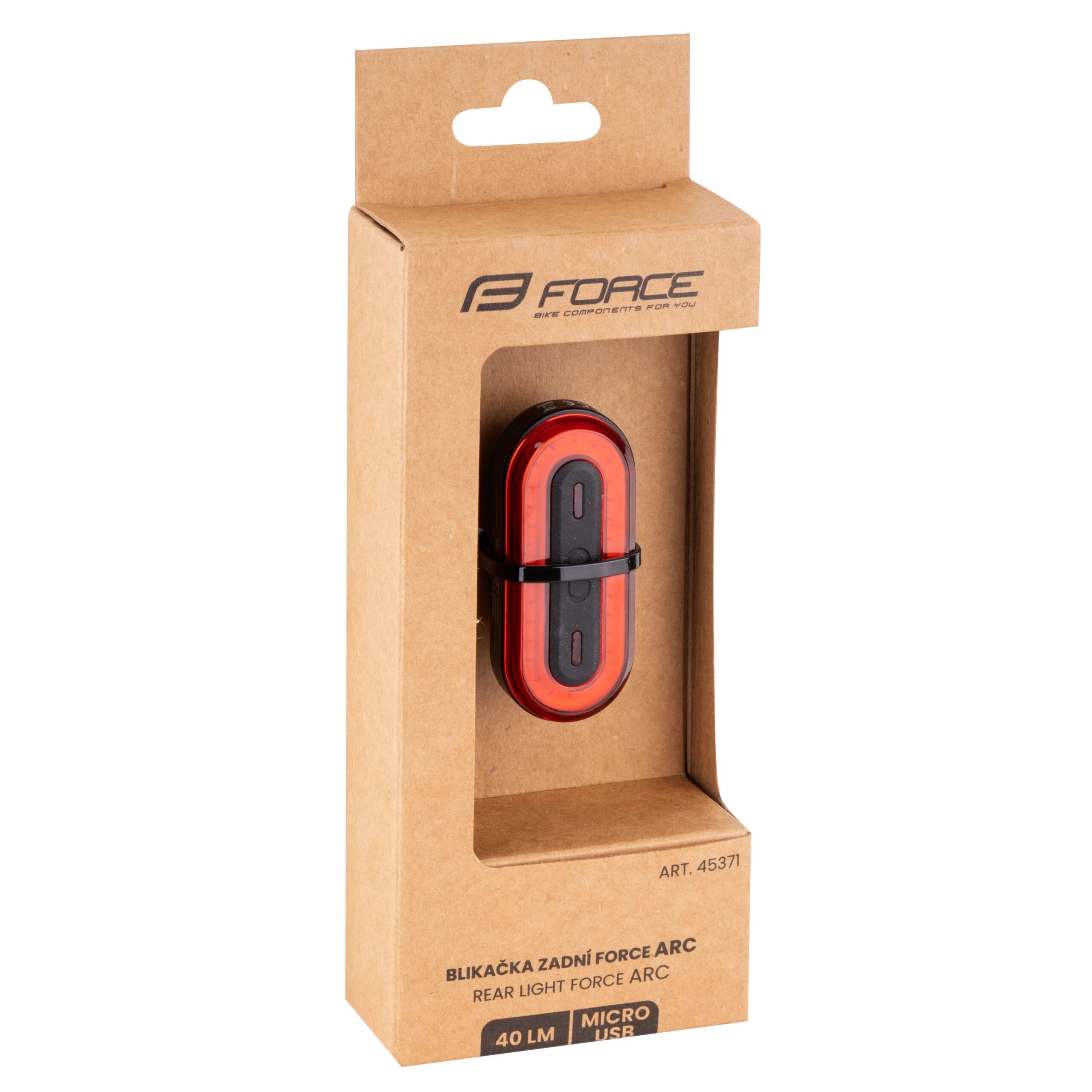 blikačka zadní FORCE ARC 40LM, 30x LED, USB - Obrázek 6