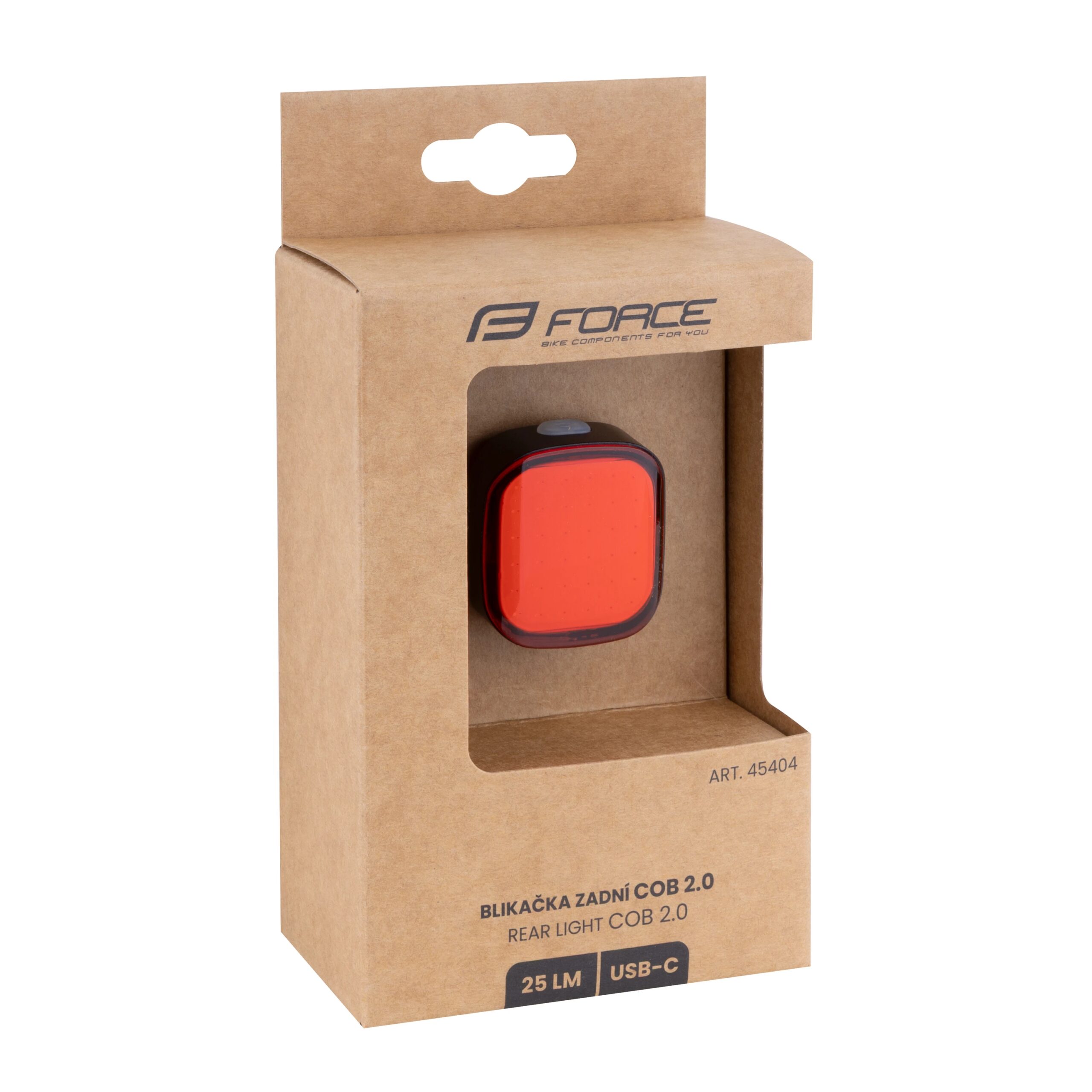 blikačka zadní FORCE COB 2.0 25LM, 36 x LED, USB - Obrázek 4