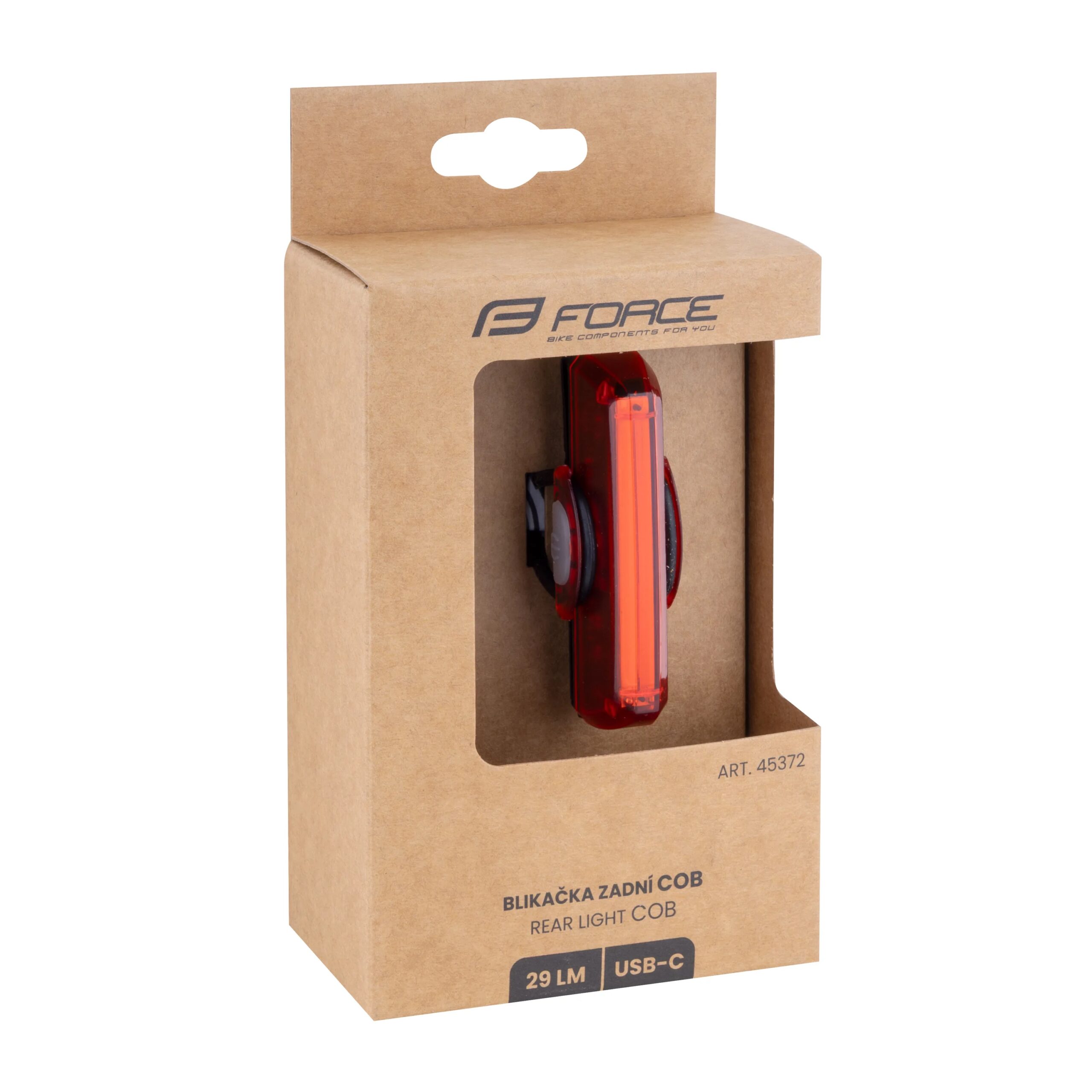 blikačka zadní FORCE COB 29LM, 16x LED, USB - Obrázek 4
