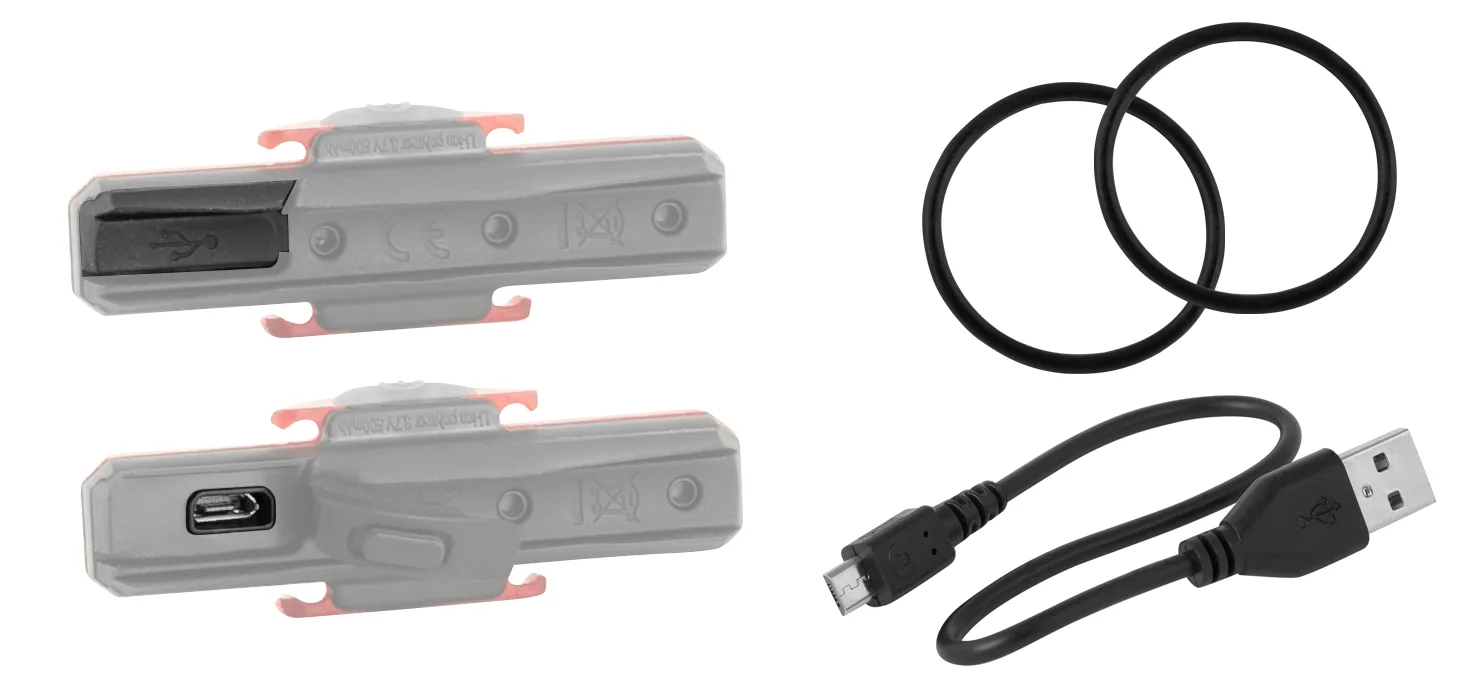 blikačka zadní FORCE COB 29LM, 16x LED, USB - Obrázek 2