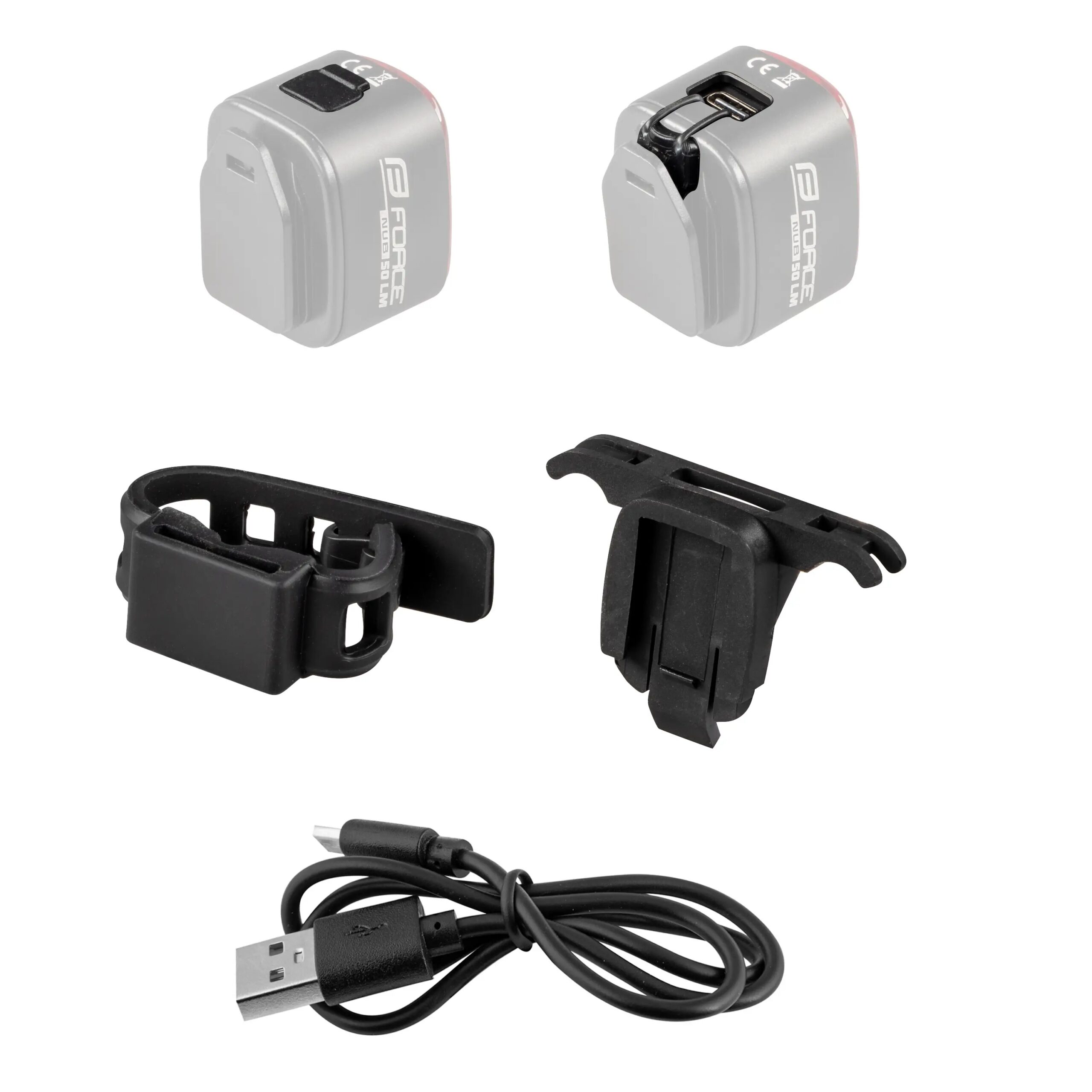 blikačka zadní FORCE FLEA 70 LM, 1 LED, USB - Obrázek 4