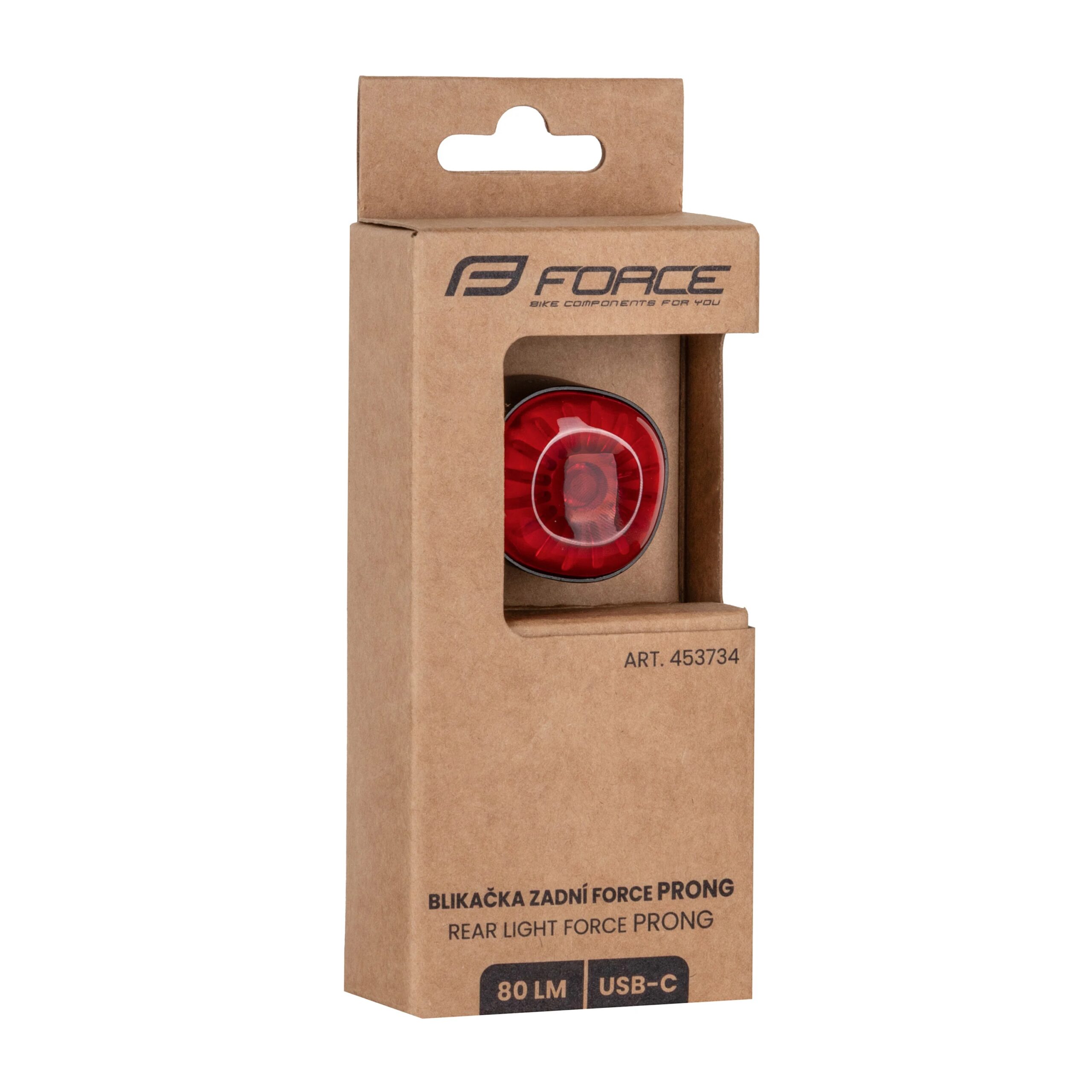 blikačka zadní FORCE PRONG 80 LM,36x LED, USB - Obrázek 3