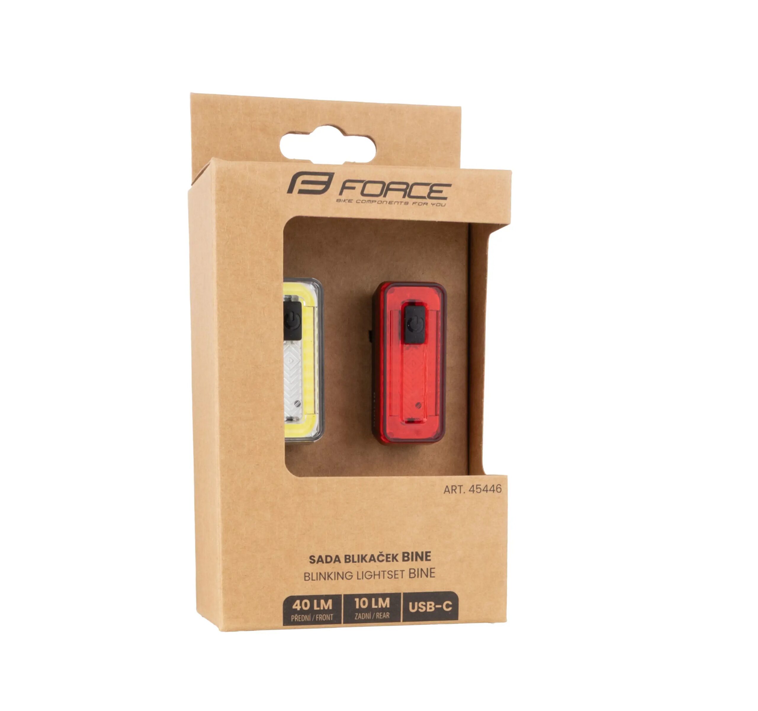 blikačky sada FORCE BINE USB přední+zadní - Obrázek 5