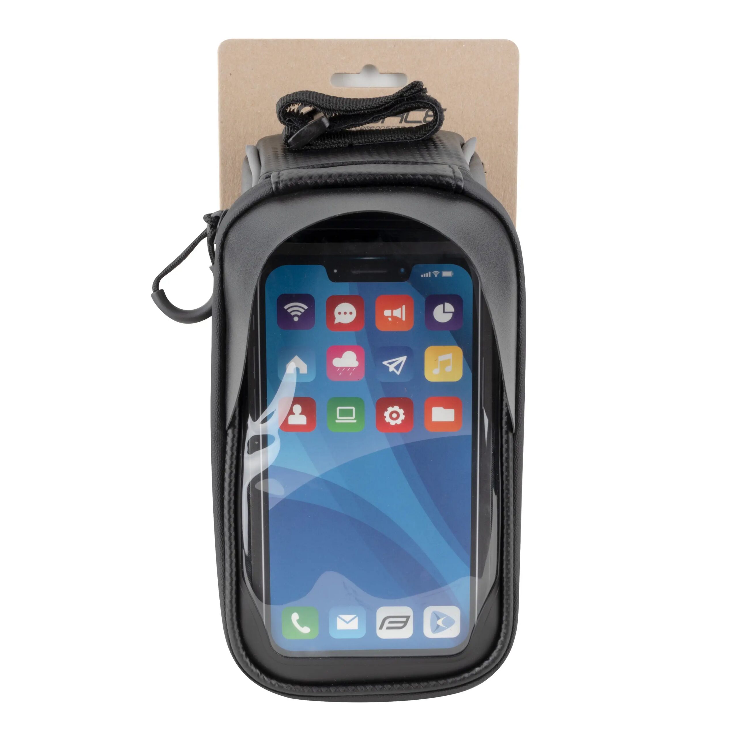 brašna na rám FORCE CLASH phone, černá - Obrázek 5