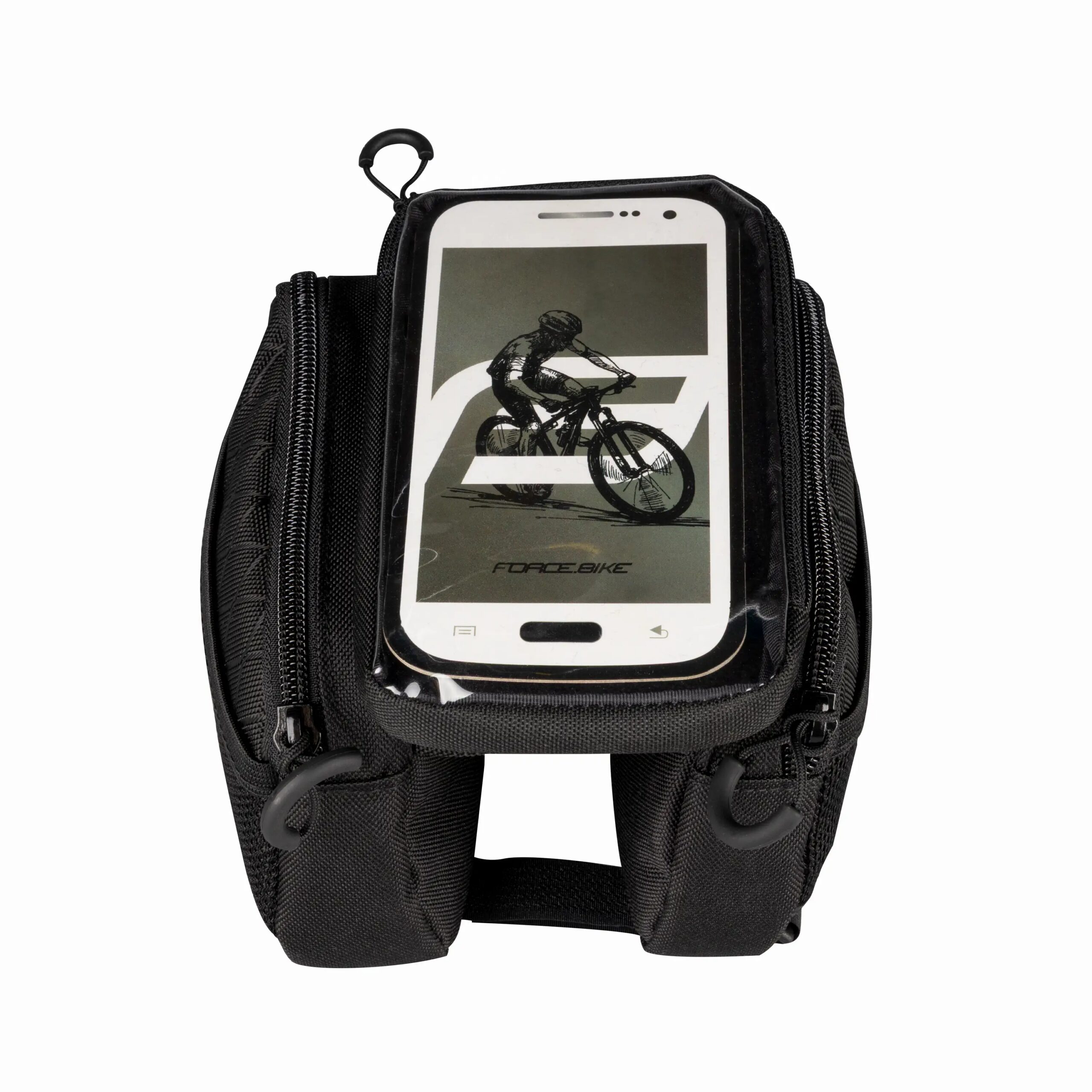 brašna na rám FORCE DUAL smartphone, černá - Obrázek 2