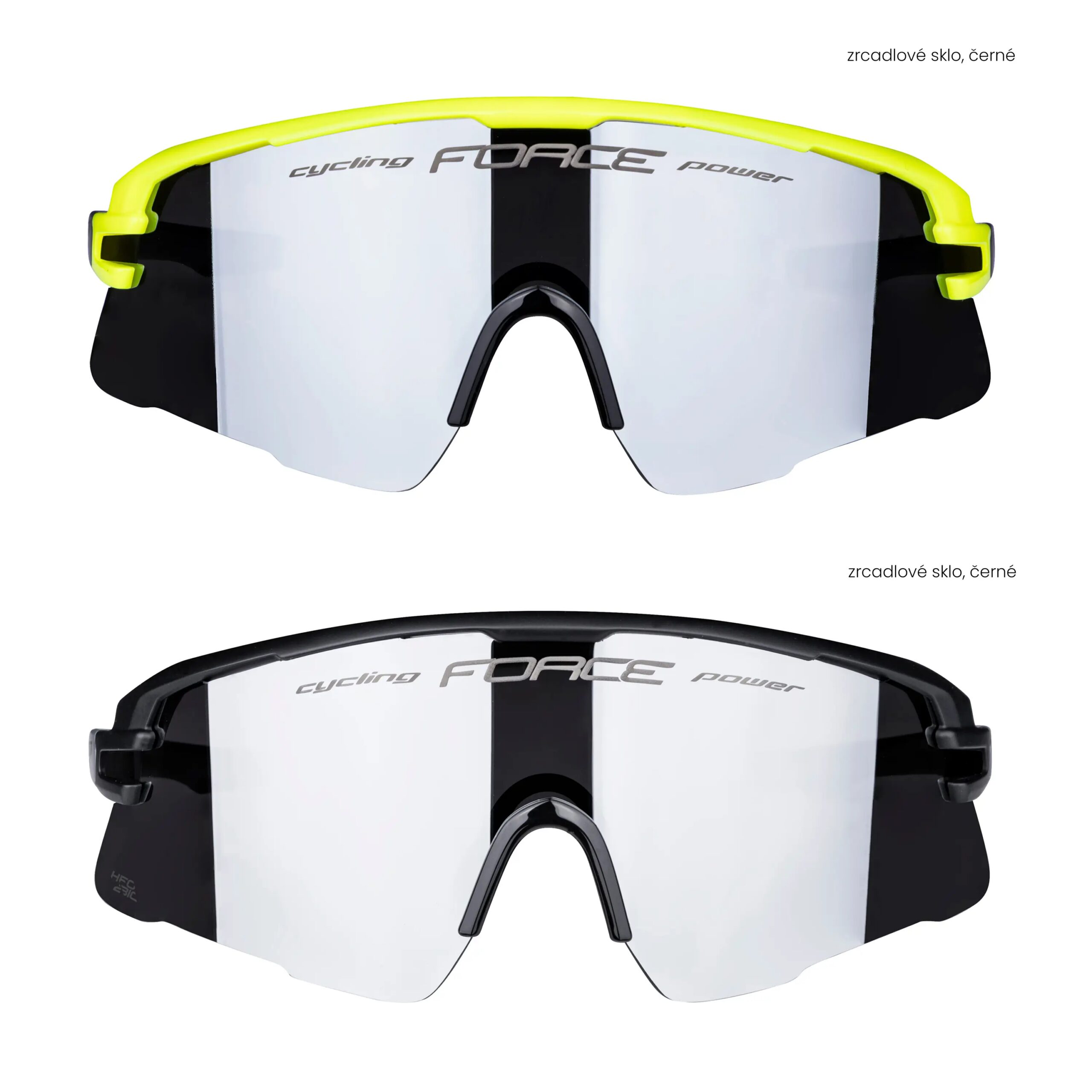 brýle F AMBIENT 1x černé+1x fluo, černé sklo SADA - Obrázek 3