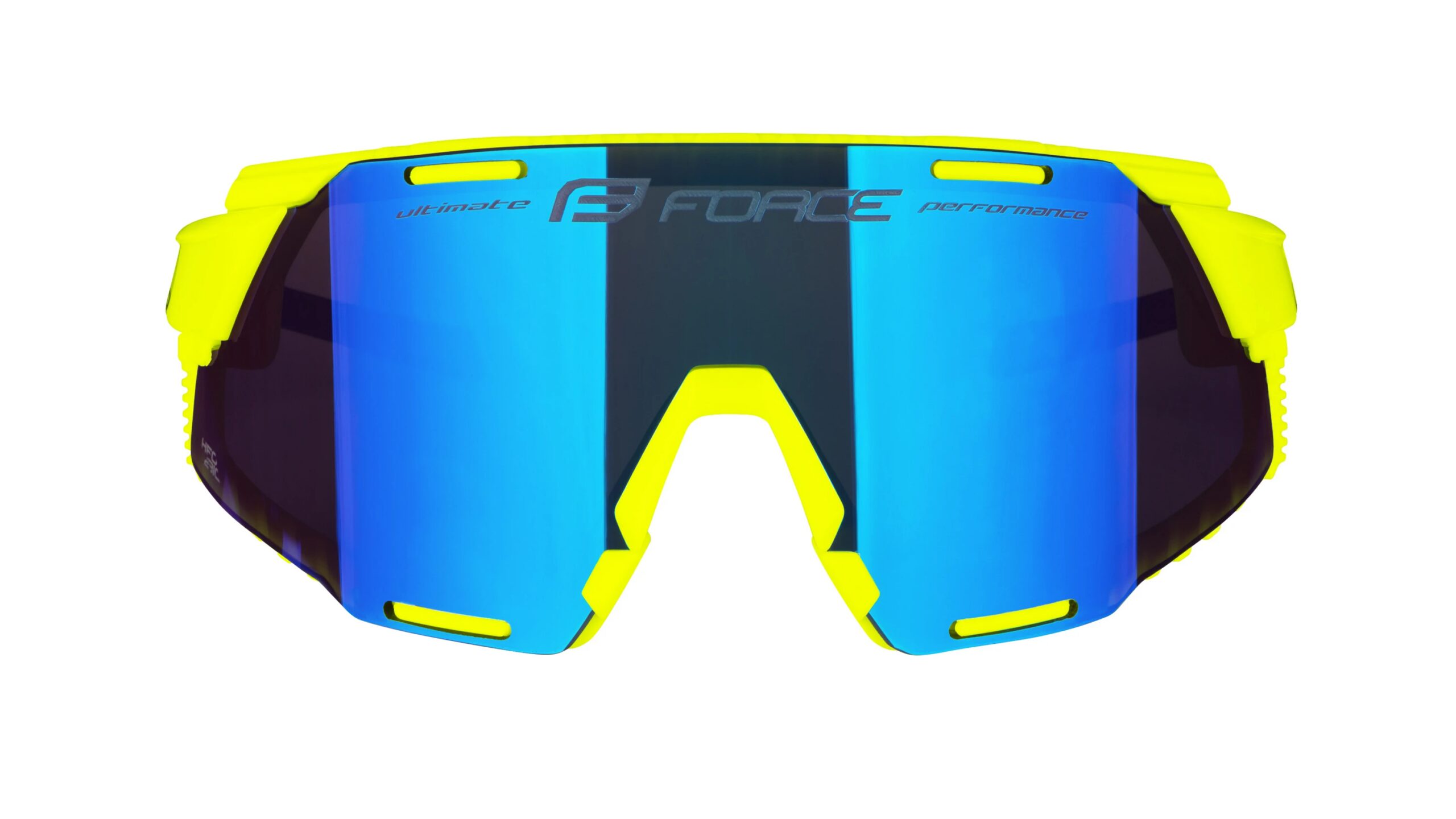 brýle FORCE GRIP fluo, modré revo sklo - Obrázek 3