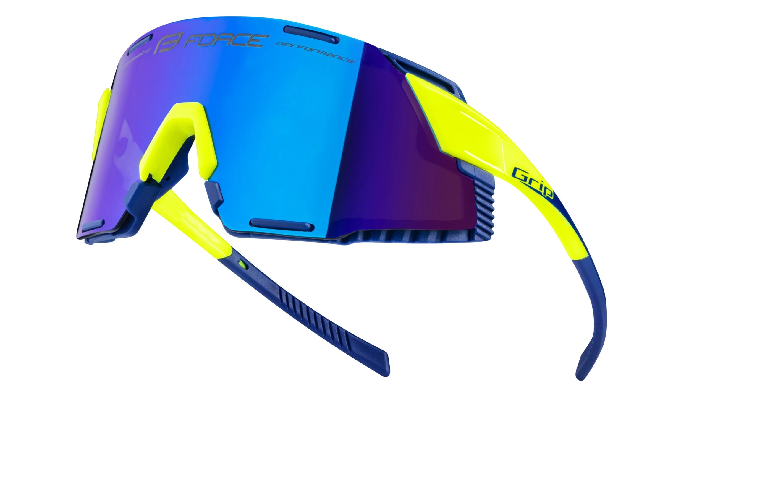 brýle FORCE GRIP fluo, modré revo sklo - Obrázek 5