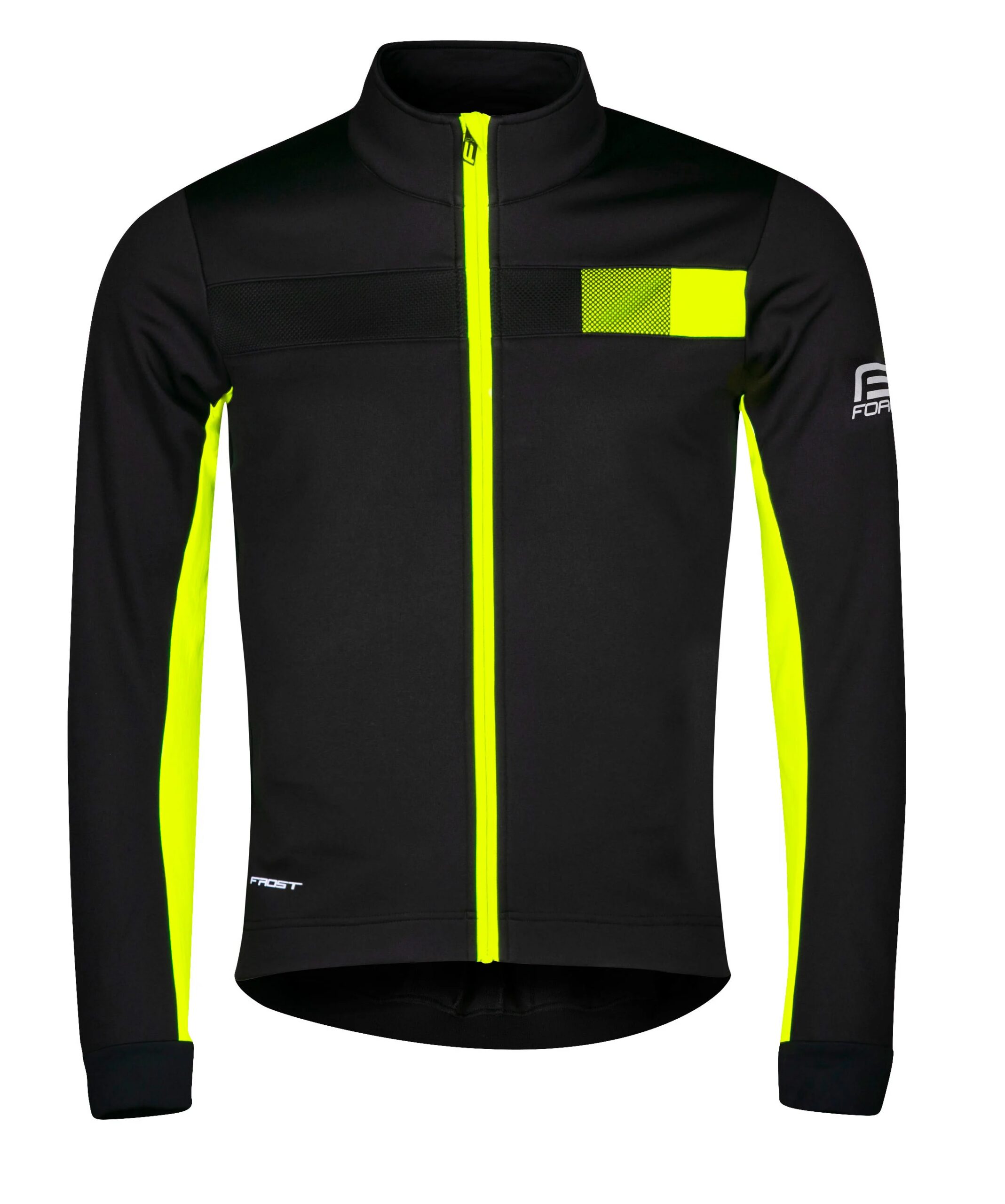 bunda F FROST softshell zimní, černo-fluo 4XL