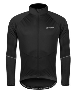 bunda FORCE ARROW softshell, černá XS
