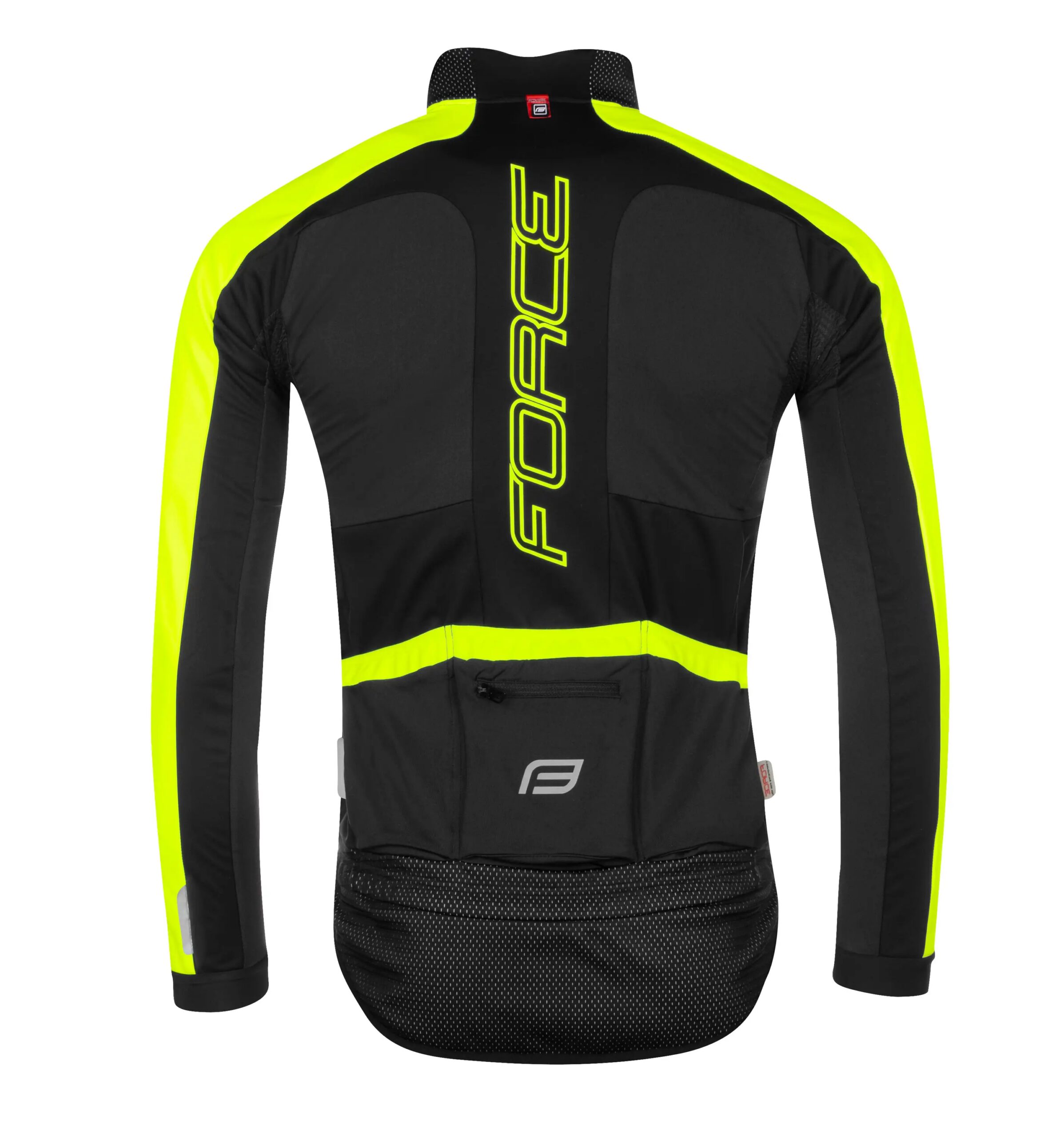 bunda FORCE X100 zimní, černo-fluo - Obrázek 2