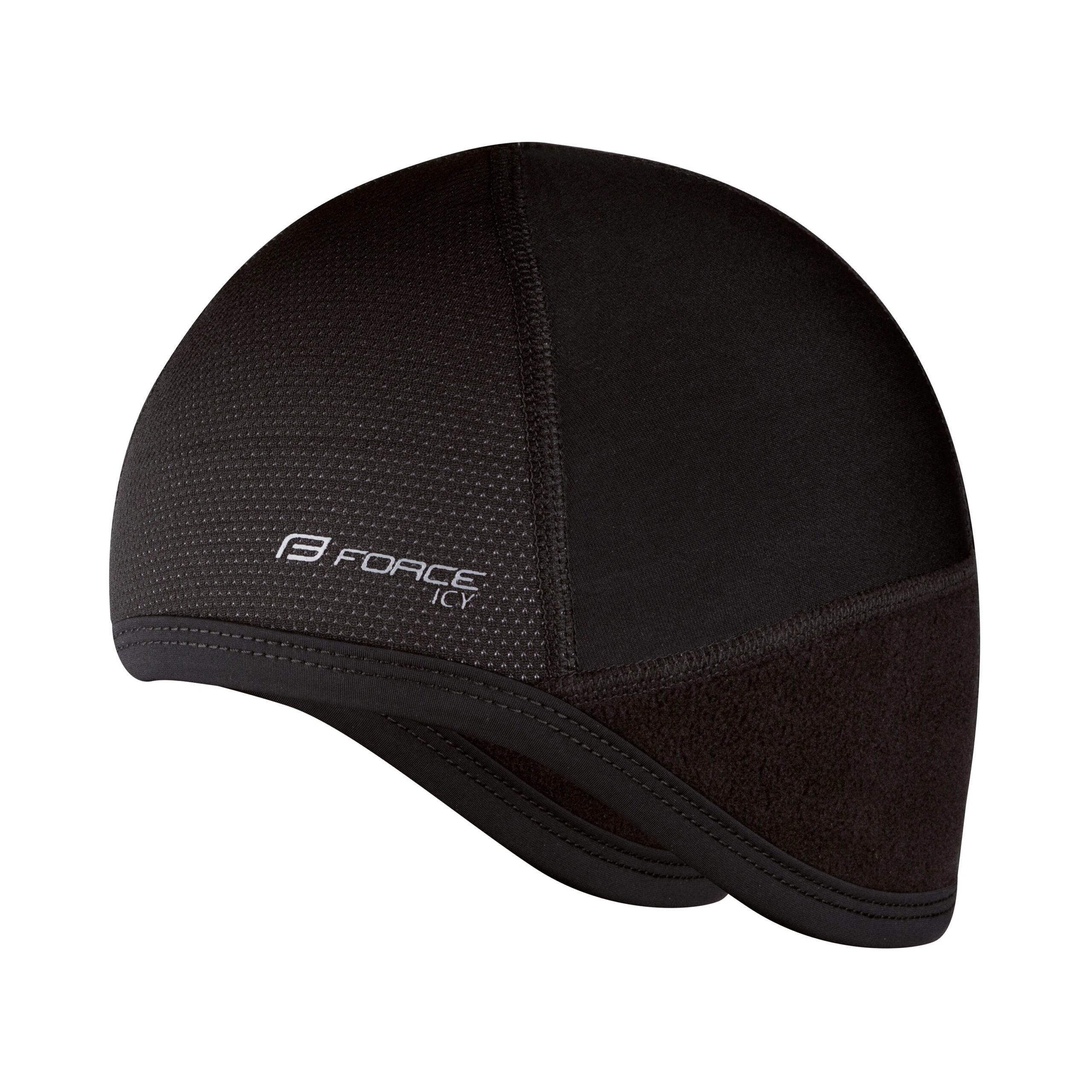 čepice pod přilbu FORCE ICY zimní, černá L-XL