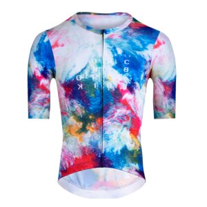 dres FORCE CRAZY kr. rukáv, modro-červený S