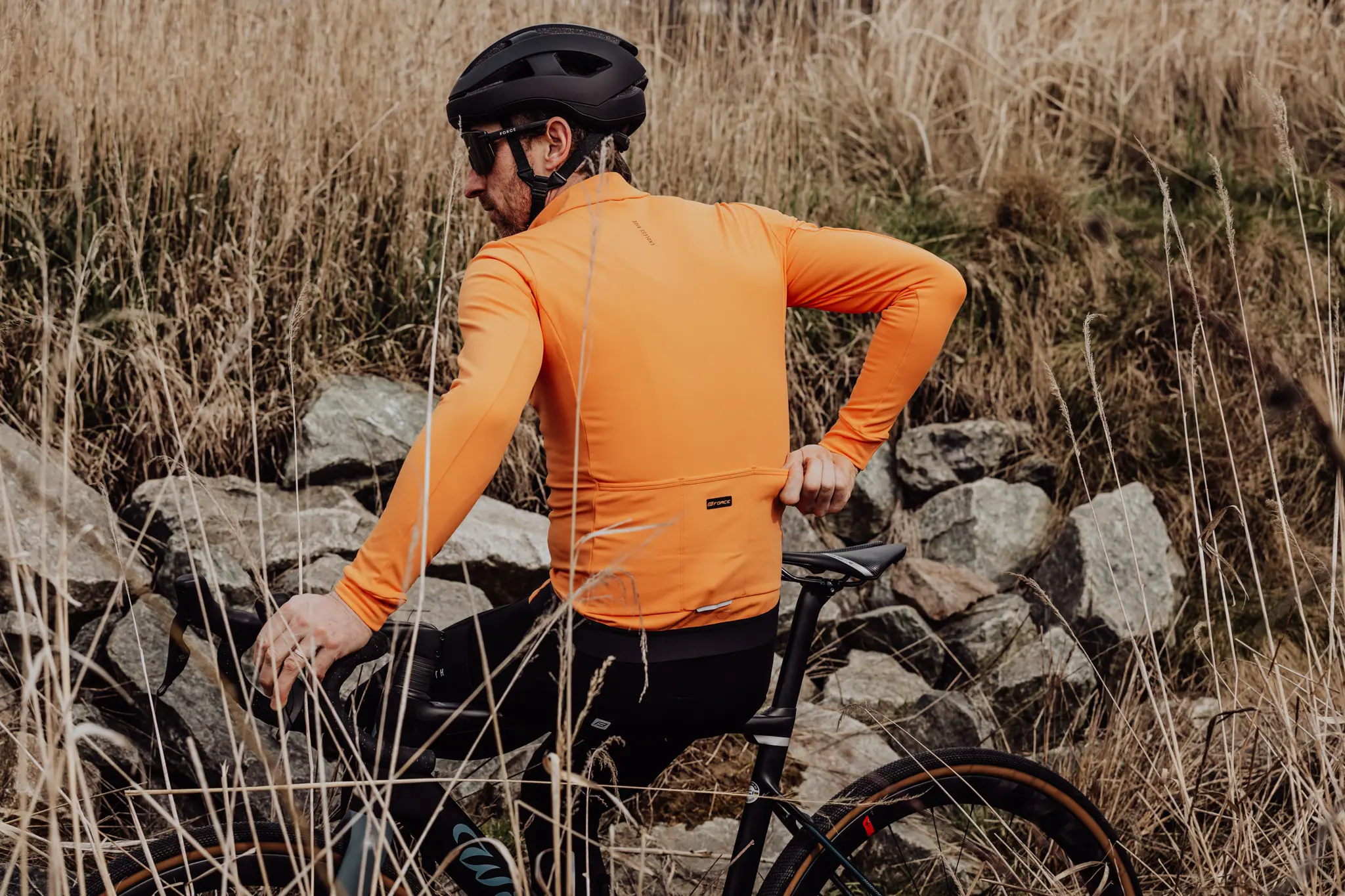 dres FORCE ENDLESS dlouhý rukáv, oranžový 4XL - Obrázek 5