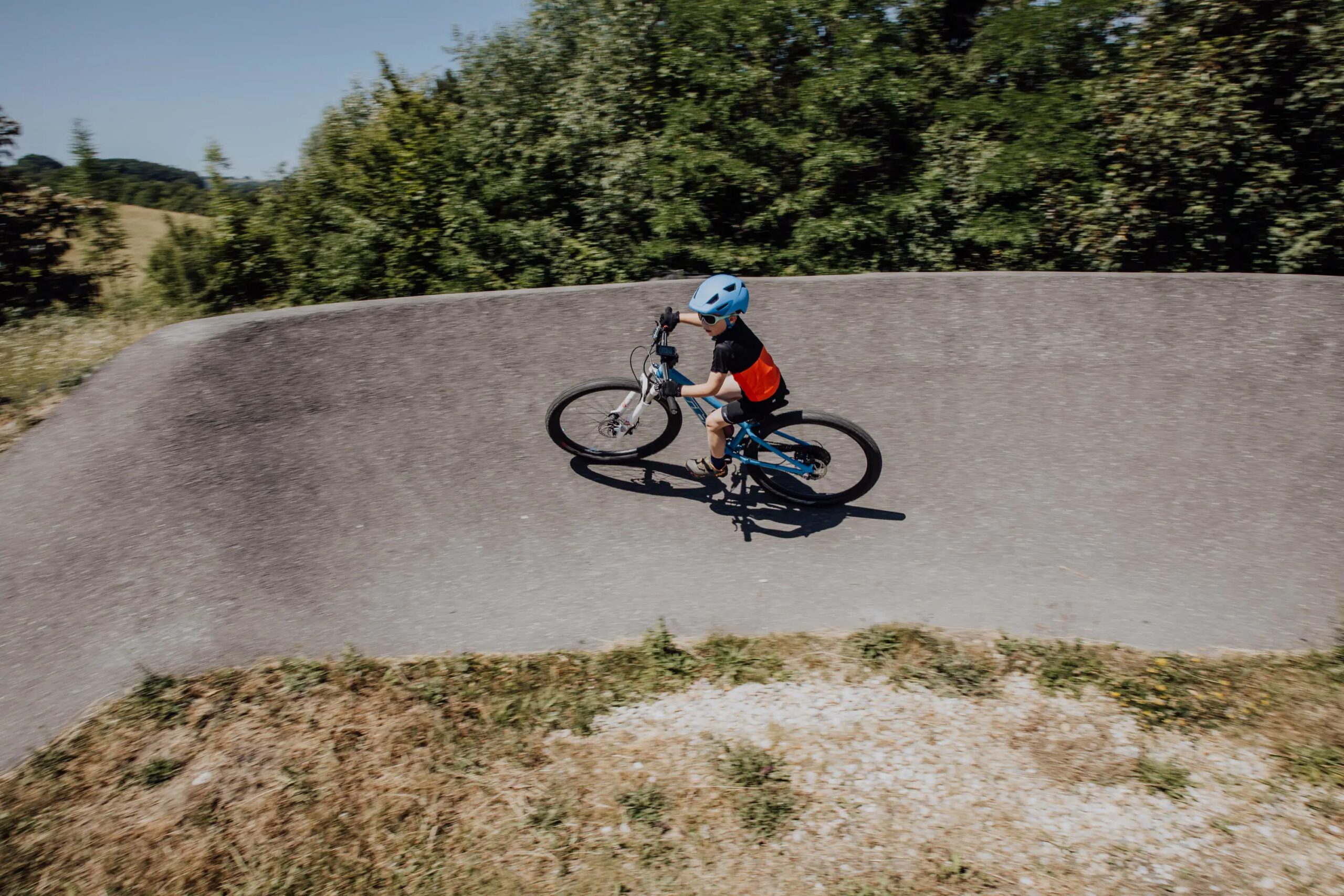 dres FORCE KID MTB CHEERY, černo-oranžový 141-153 - Obrázek 5