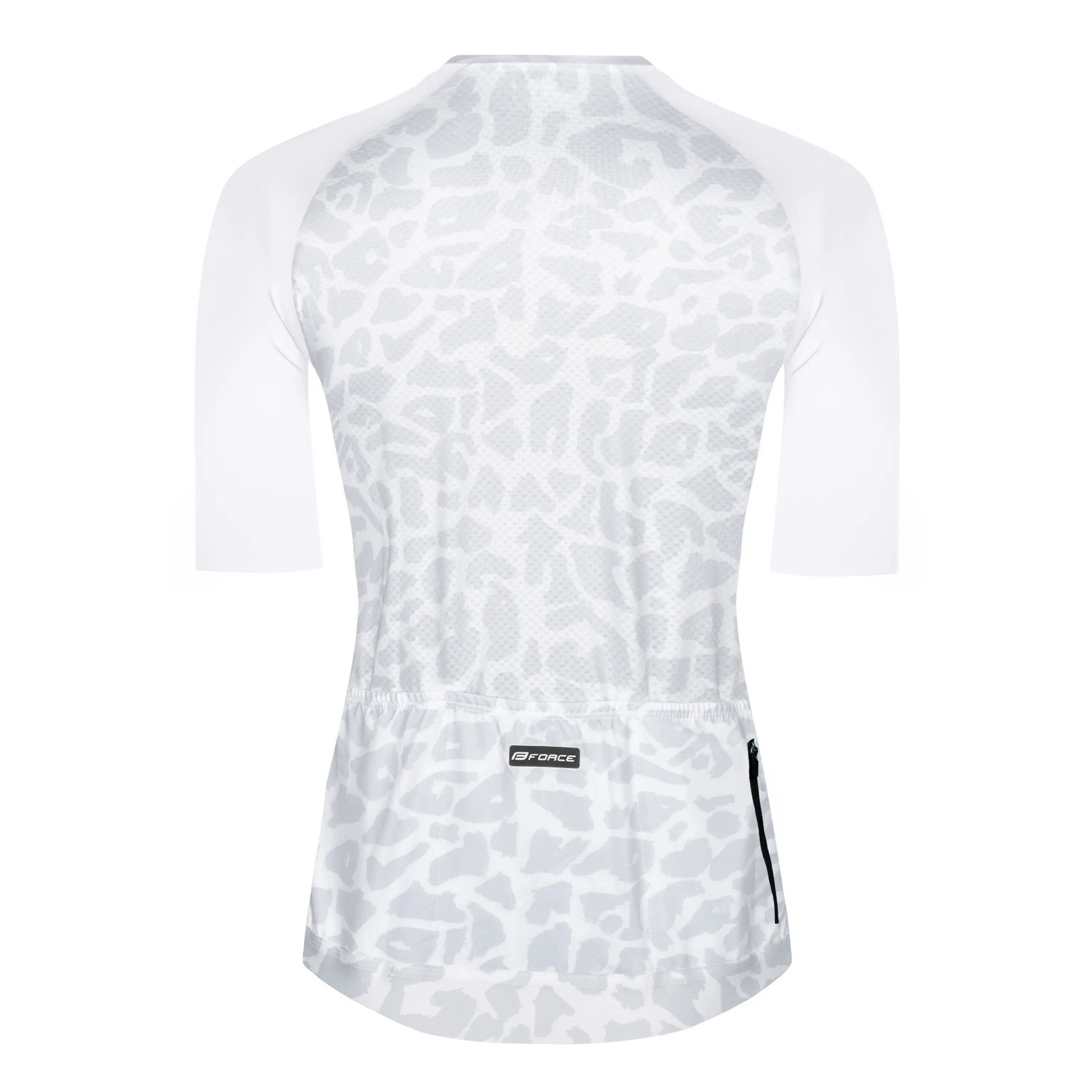 dres FORCE LEOPARD LADY kr. rukáv, bílo-šedý XL - Obrázek 2